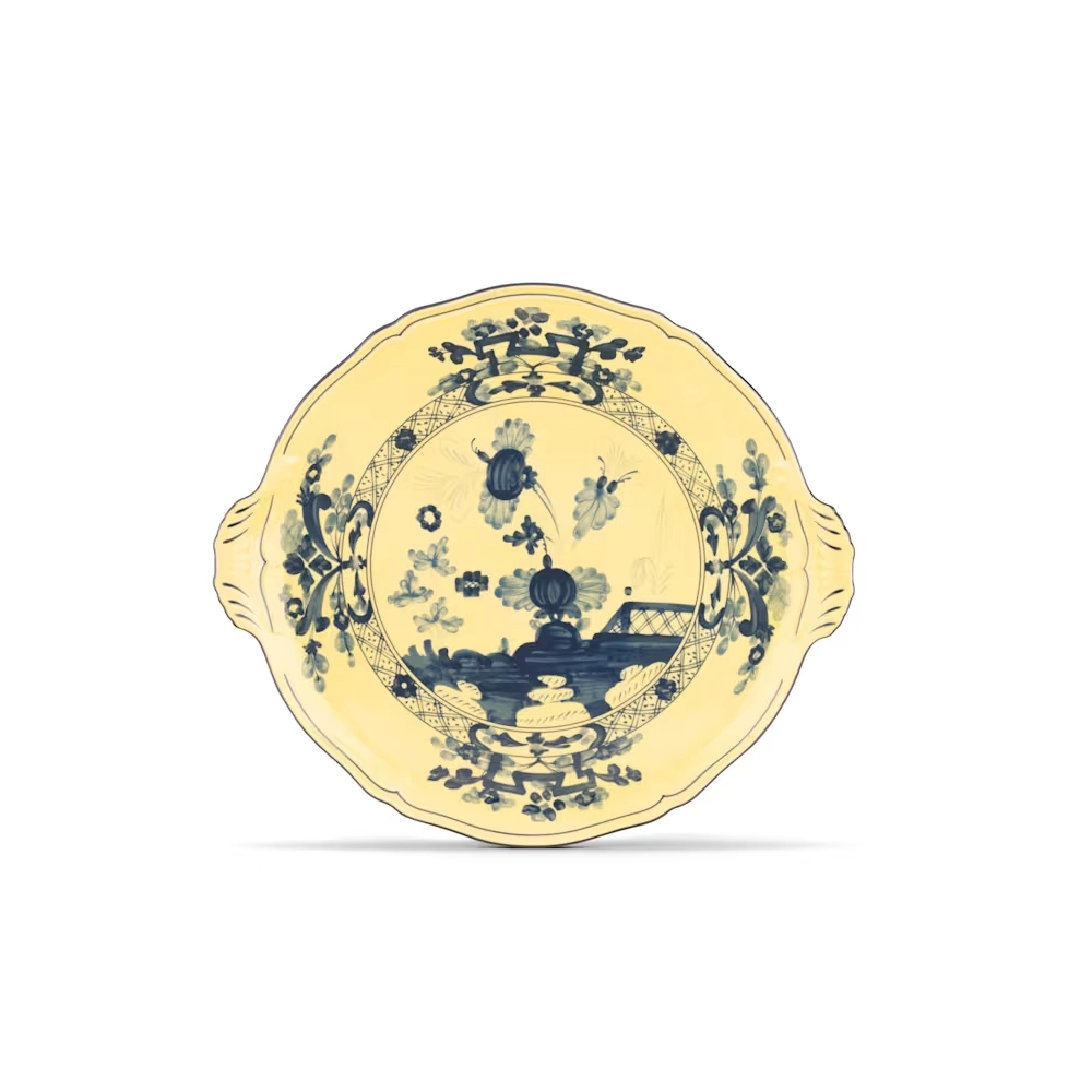 Oriente Italiano Citrino Cake Plate by Ginori 1735