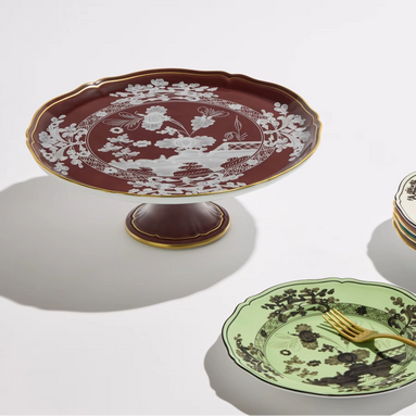 Oriente Italiano Castagna Cake Stand by Ginori 1735