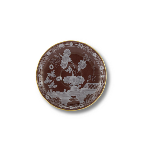 Oriente Italiano Castagna Coffee Saucer by Ginori 1735