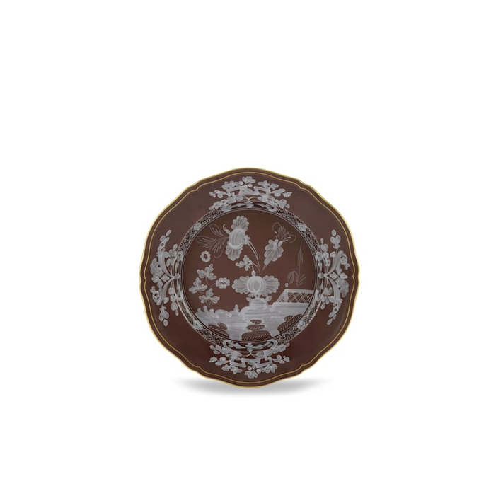Oriente Italiano Castagna Flat Dinner Plate by Ginori 1735