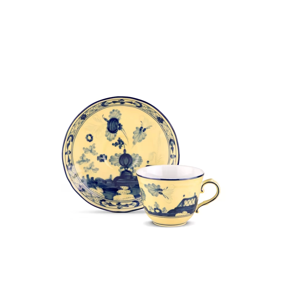 Oriente Italiano Citrino Coffee Saucer by Ginori 1735