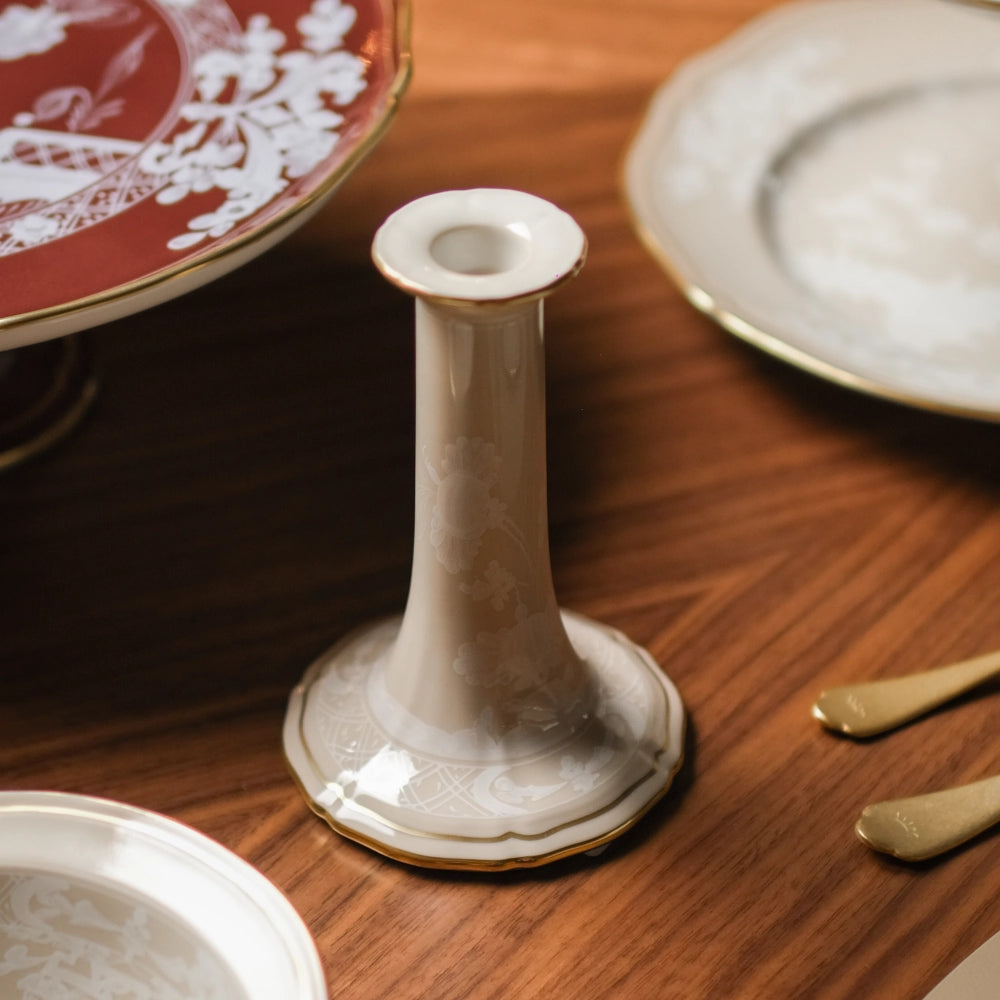 Oriente Italiano Meringa Candleholder by Ginori 1735