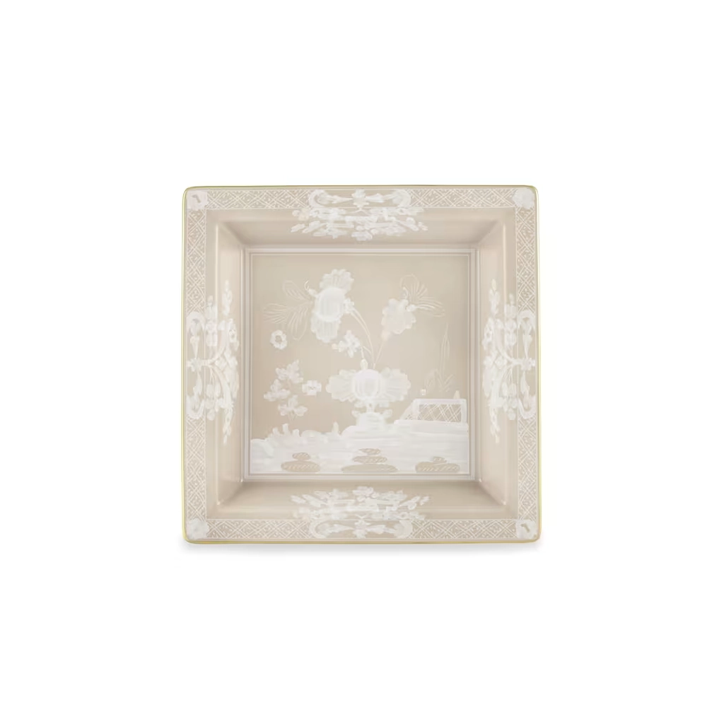 Oriente Italiano Meringa Large Square Change Tray by Ginori 1735