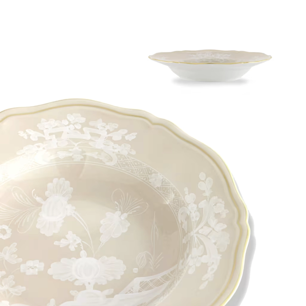 Oriente Italiano Meringa Soup Plate by Ginori 1735