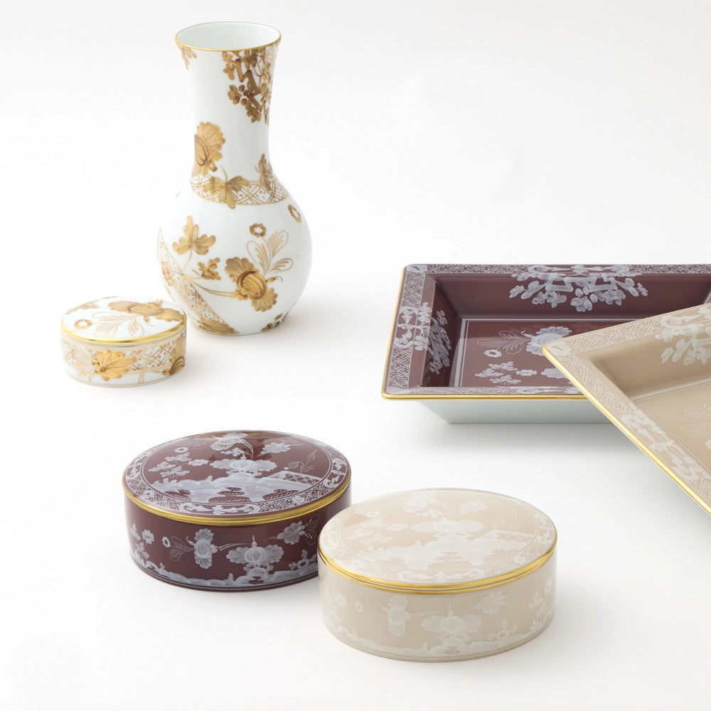 Oriente Italiano Meringa Trinket Box by Ginori 1735