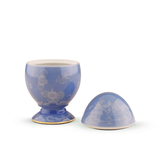 Oriente Italiano Pervinca Egg with cover by Ginori 1735