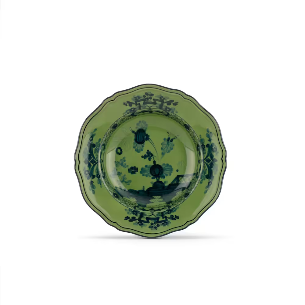 Oriente Italiano Malachite Soup Plate by Ginori 1735