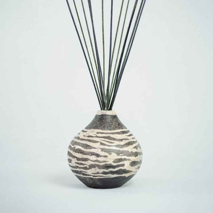 LONDON Raku Vase + Reed Diffuser Refill by Euthalia
