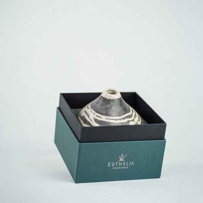 LONDON Raku Vase + Reed Diffuser Refill by Euthalia