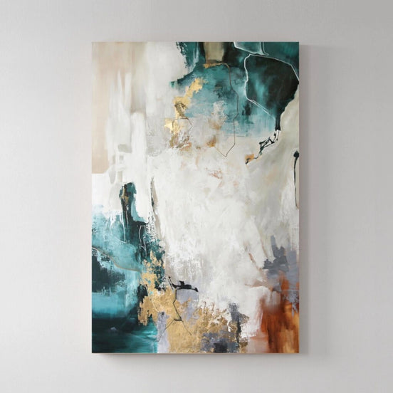 Painting "Teal Bloom"