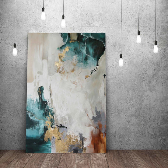 Painting "Teal Bloom"