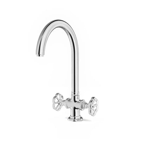 Tap with curved arch spout