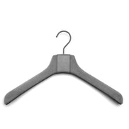 Coat hanger with suede