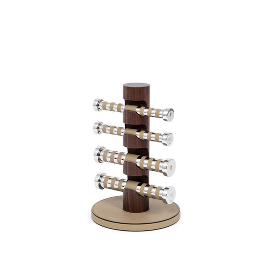 Kit of 4 dumbbells with stand