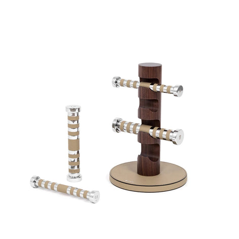 Kit of 4 dumbbells with stand