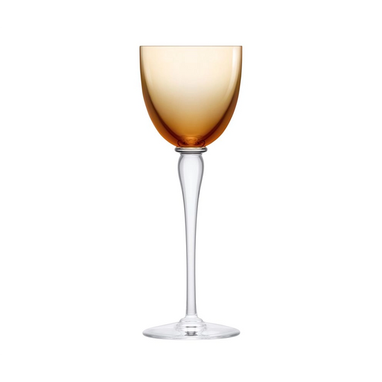 Saint-Louis Amadeus Amber Hock Glass