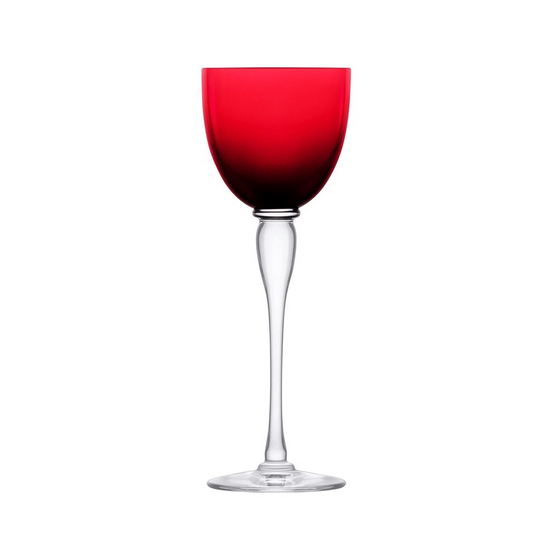 Saint-Louis Amadeus Red Hock Glass