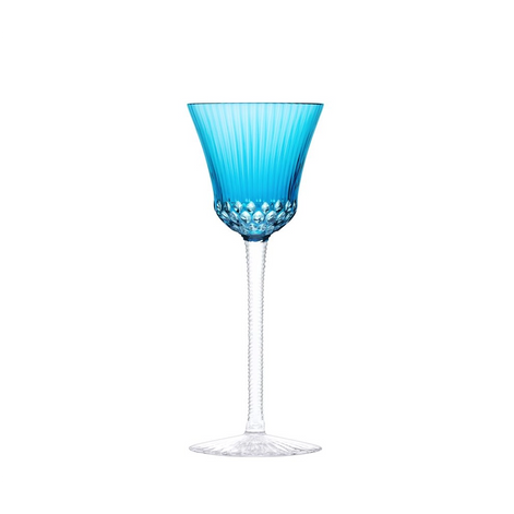Saint-Louis Apollo Sky-Blue Hock Glass
