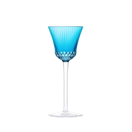 Saint-Louis Apollo Sky-Blue Hock Glass