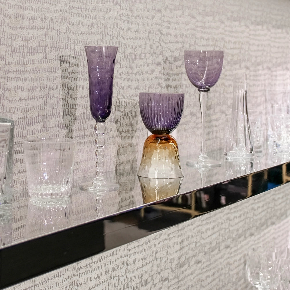 Saint-Louis Sky-Blue Champagne Flute