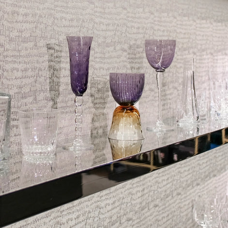 Saint-Louis Sky-Blue Champagne Flute