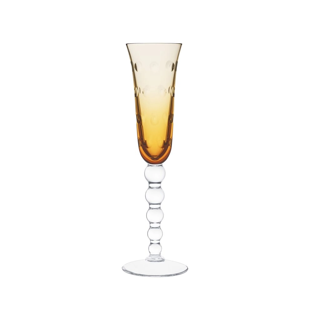 Saint-Louis Amber Champagne Flute
