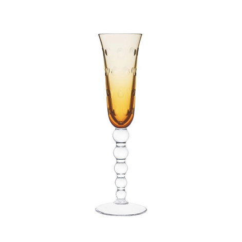 Saint-Louis Amber Champagne Flute