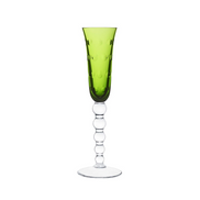 Saint-Louis Chartreuse-Green Champagne Flute