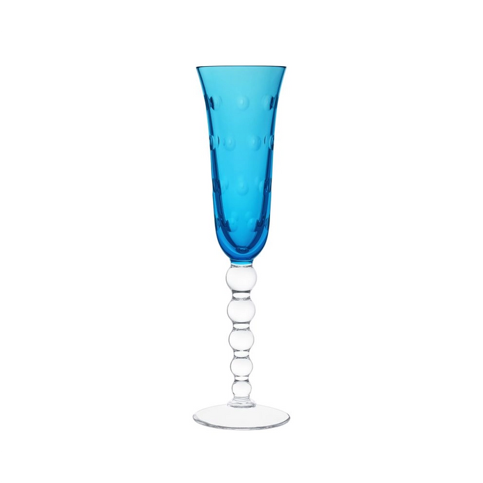 Saint-Louis Sky-Blue Champagne Flute