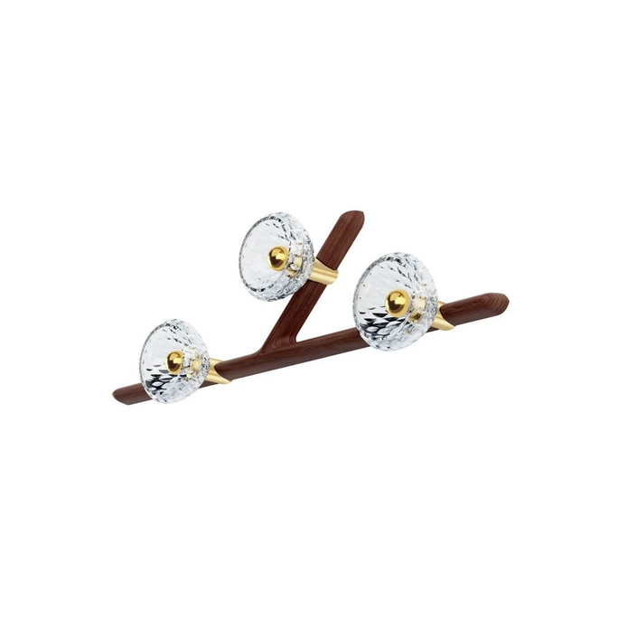 Saint-Louis Folia 3-Light Wall Sconce Left Unit – Dark Wood