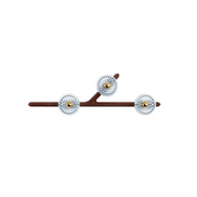 Saint-Louis Folia 3-Light Wall Sconce Left Unit – Dark Wood