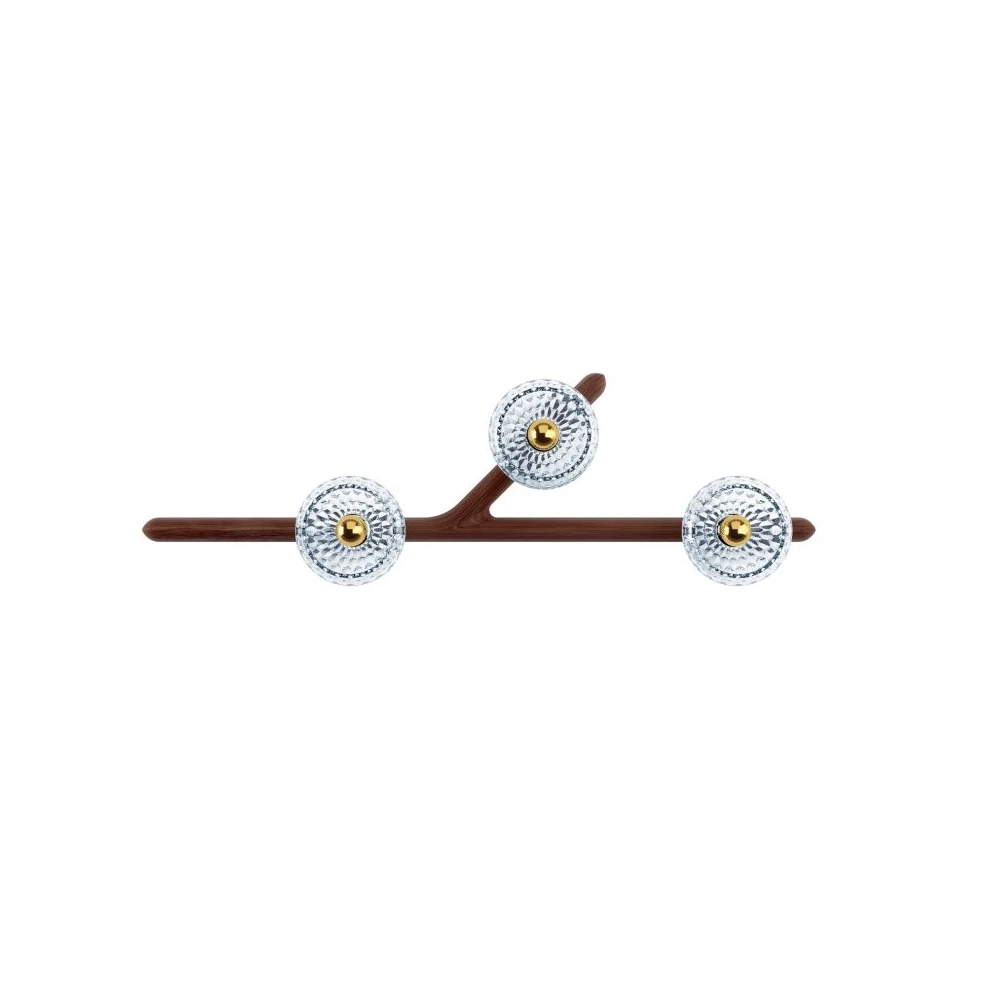 Saint-Louis Folia 3-Light Wall Sconce Left Unit – Dark Wood
