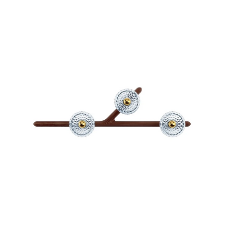 Saint-Louis Folia 3-Light Wall Sconce Left Unit – Dark Wood