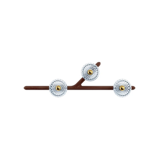 Saint-Louis Folia 3-Light Wall Sconce Left Unit – Dark Wood