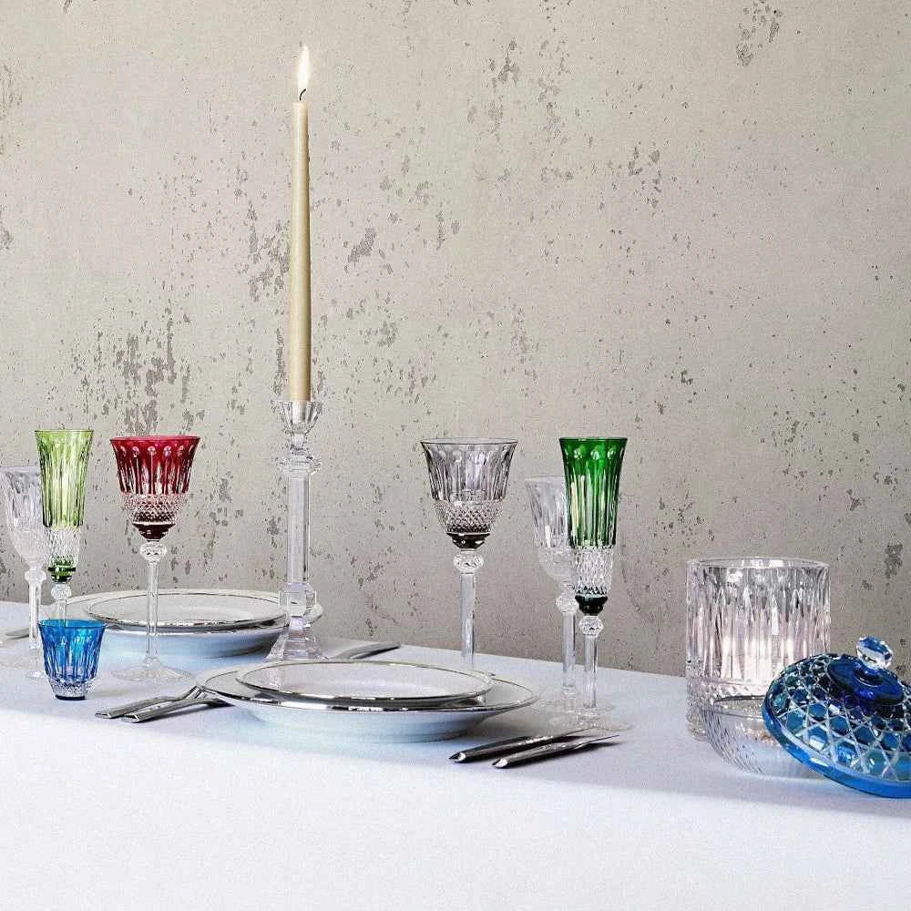 Saint-Louis Jardy Set of 2 Crystal Candlesticks