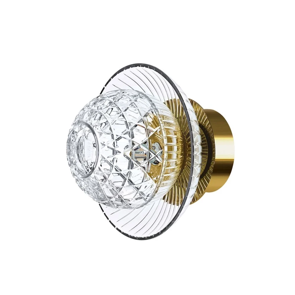 Saint-Louis Royal Crystal Wall Sconce Gold Finish