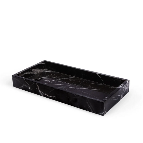 Black Marble Rectangular Tray