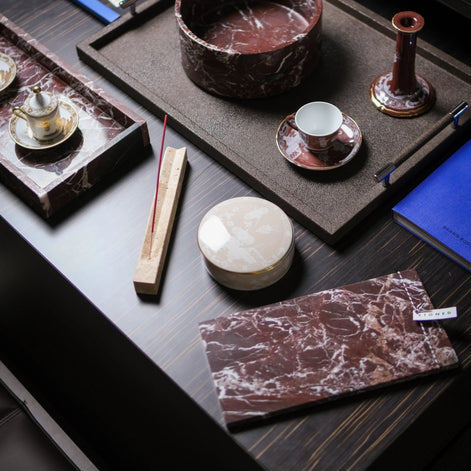 Burgundy Marble Rectangular Board (M)