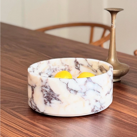 Calacatta Marble Fruit Bowl