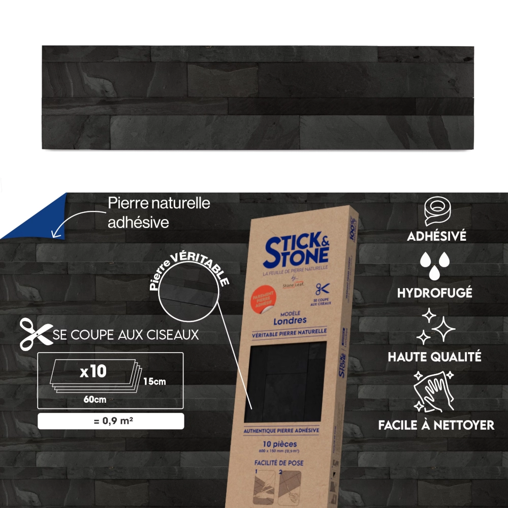StoneLeaf Stick&Stone London Pack of 10 Sheets