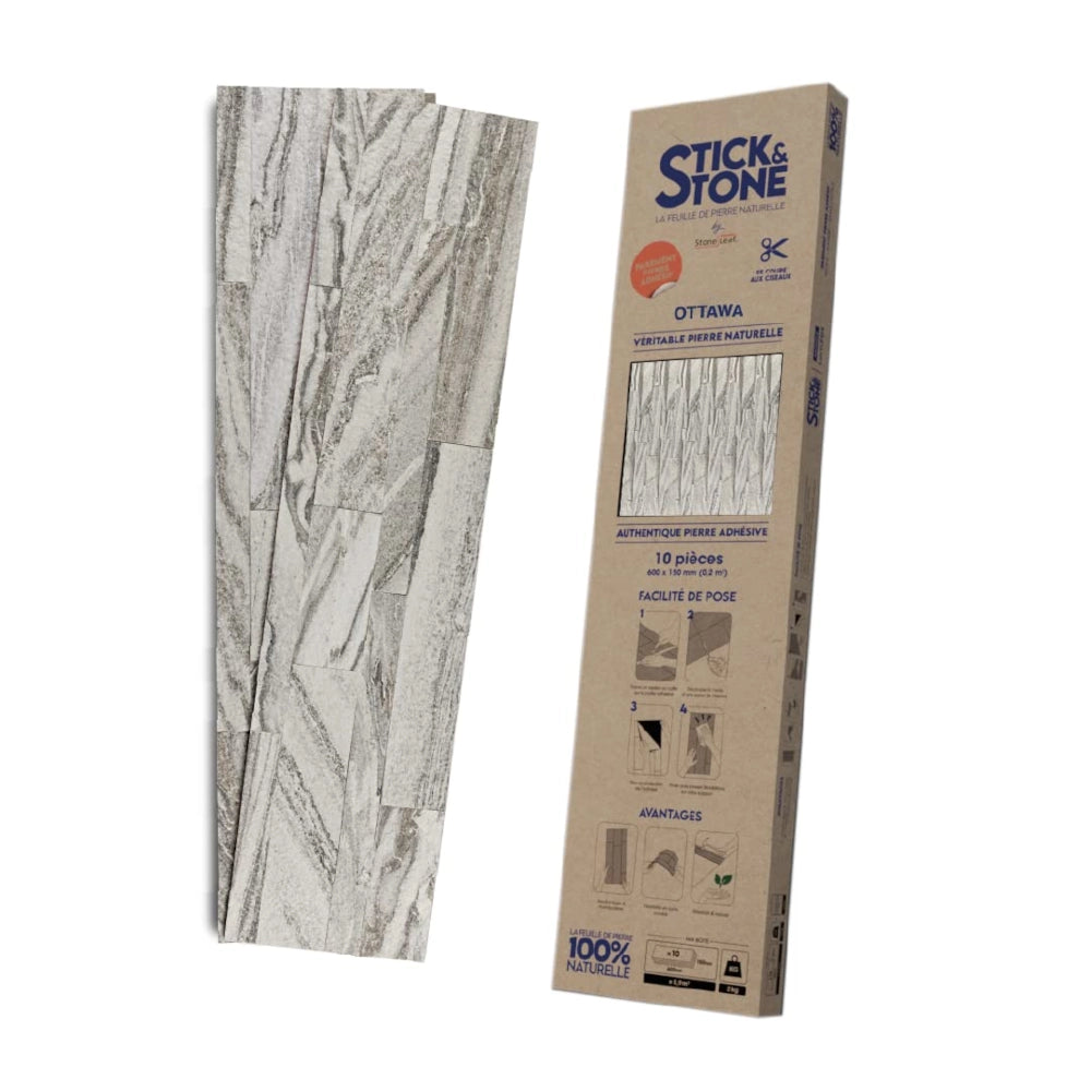 StoneLeaf Stick&Stone Ottawa Cladding Pack of 10 Sheets