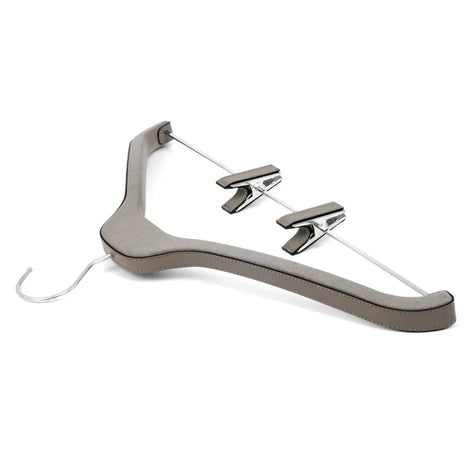 Coat and trouser hanger with clips